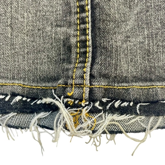 Sexy Punk Rock Denim Mini Skirt XS Custm by Madz  Goth Metal Festival Outfit - Picture 11 of 16